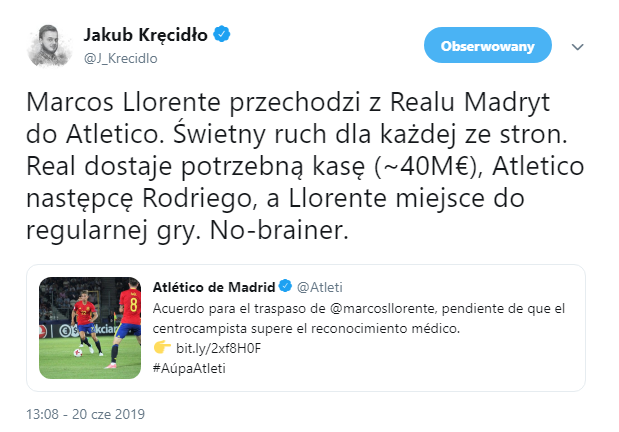 OFICJALNIE! Atletico za 40 mln euro kupiło piłkarza Realu